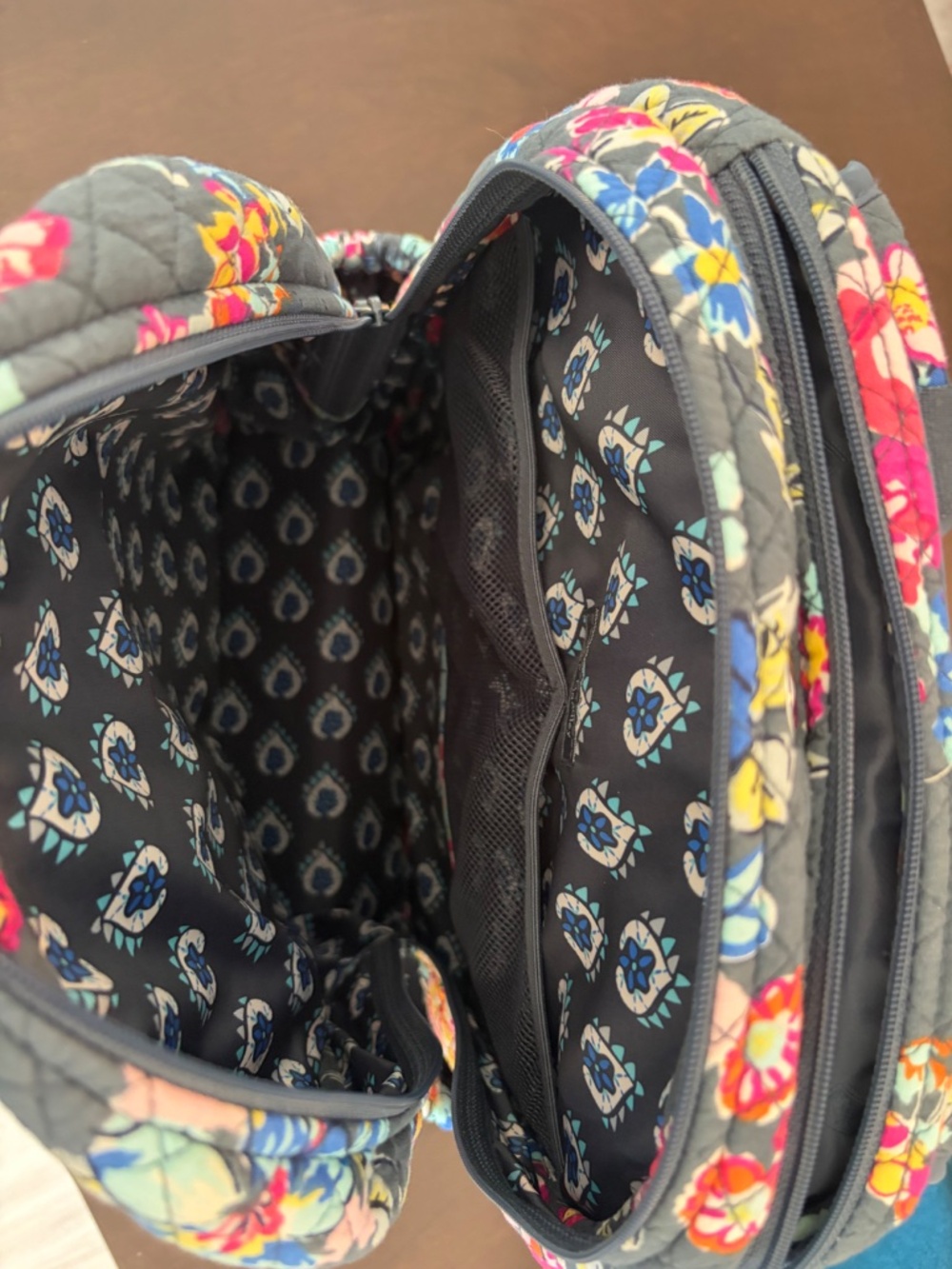 Vera Bradley Campus Backpack in Pretty Posies - Picture 3 of 3